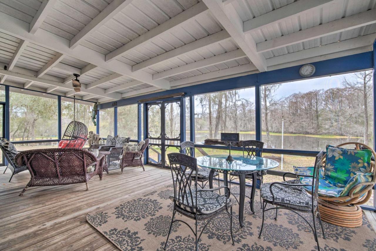 Unplugged Withlacoochee Riverfront Retreat! 부시넬 외부 사진