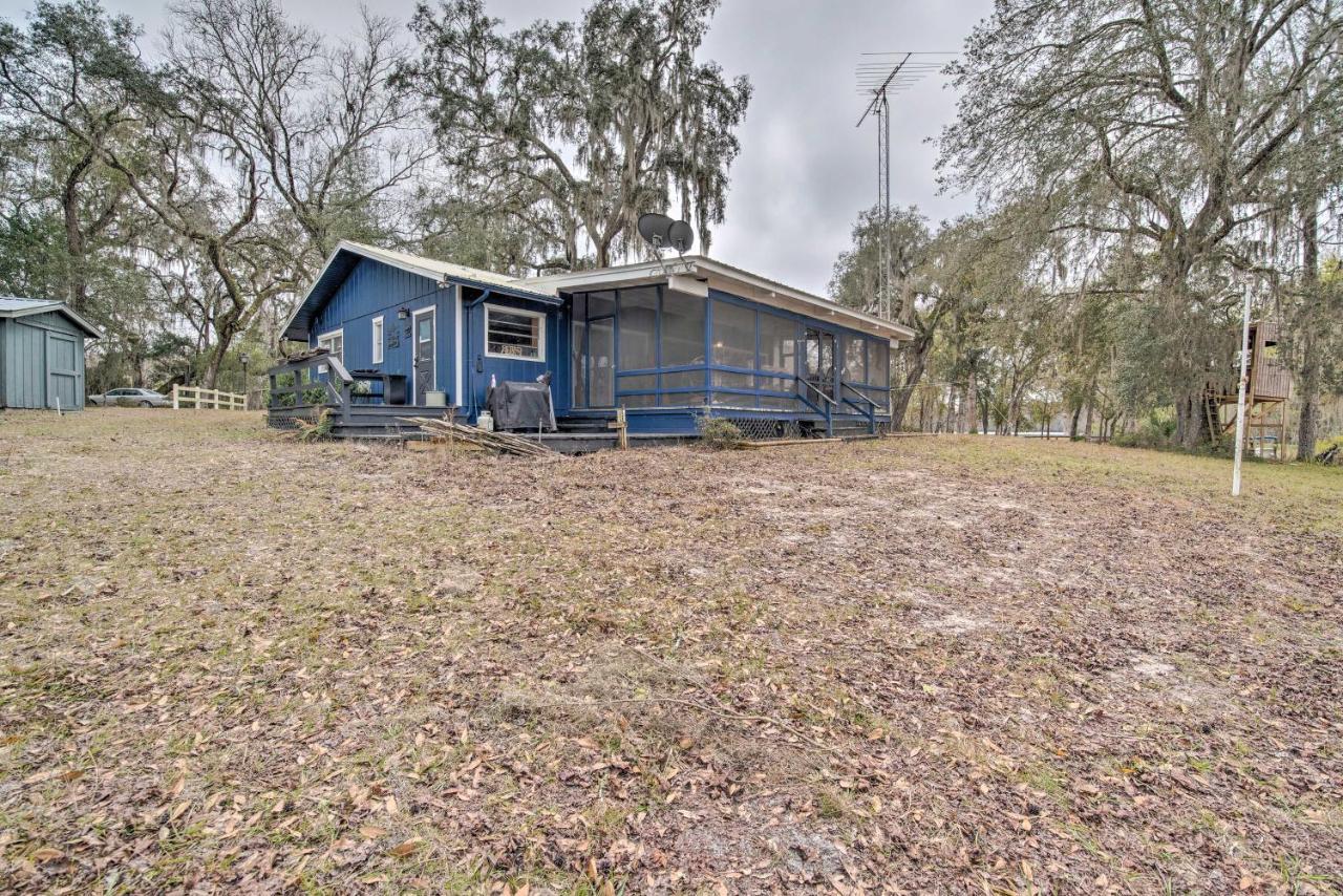 Unplugged Withlacoochee Riverfront Retreat! 부시넬 외부 사진